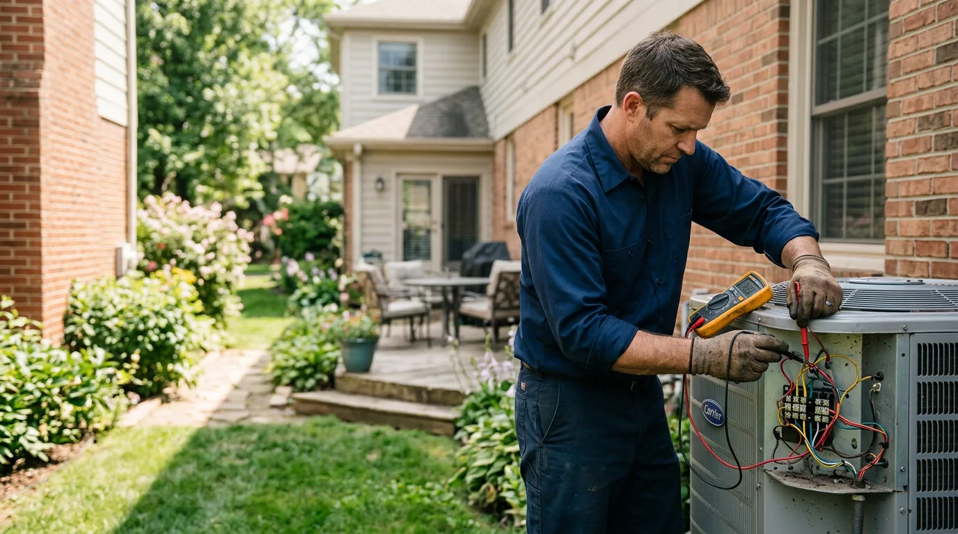 HVAC technician working near Bowersville, GA